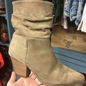 Target Brand Suede Zip Up Boots Size 9.5